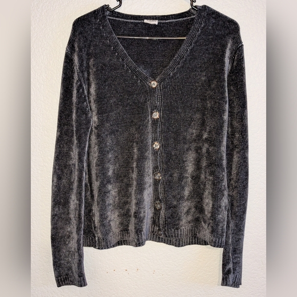 CP Shades Sausalito Cardigan Steel Gray Blue Size Small - Picture 1 of 10